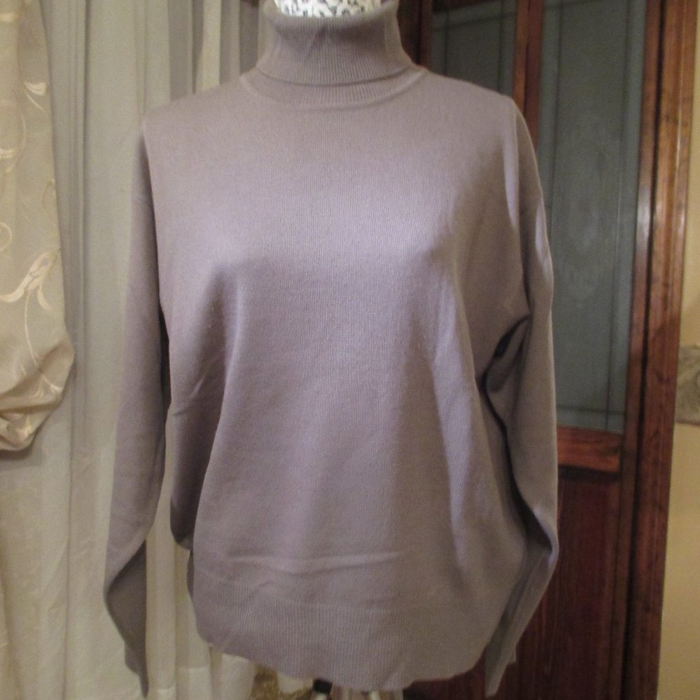 Jones New York Turtleneck/Long sleeve/Gray/L